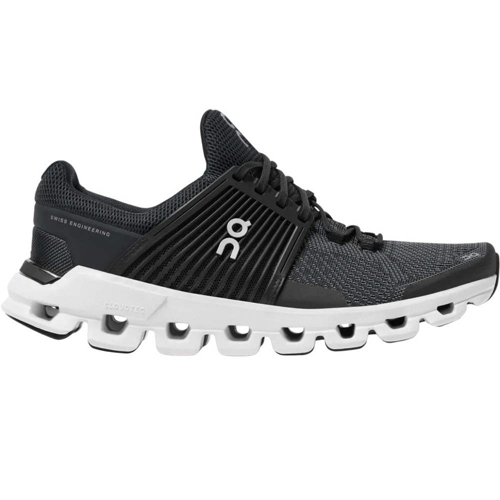 On Running CloudSwift Black and White Athletic Shoes